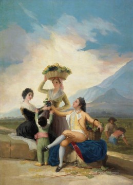  autumn Oil Painting - Autumn or The Grape Harvest Francisco de Goya